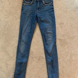 Perfect condition Hudson jeans with stud detail